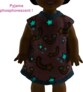 Petite Barbie avec pyjama phosphorescent
