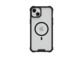 iPhone 15 Plus coloris blanc équipé de la coque de protection Air 2.0 coloris noir et transparent de la marque Raptic