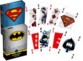 Deux jeux de cartes à jouer DC Comics : Superman et Batman