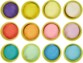 Palettes de couleur play-doh aux teintes lumineuses