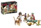 Set Playmobil Astérix César et Cléopâtre avec boîte, Cléopâtre tenant un vase et César allongé