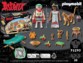 Détail des figurines Playmobil César et Cléopâtre avec léopard, accessoires et contenu 28 pièces