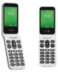 Téléphone portable sénior à clapet Leva E22 4G LTE - Noir/Blanc