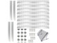 Support en aluminium incliné pour panneau solaire jusqu'à 150 W