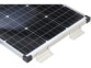Mise en situation de deux supports en aluminium fixé au panneau solaire 110 W pour montage sur toit