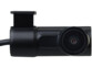 Vue de face de la caméra de recul filaire 2K pour caméra embarquée 4K UHD MDV-3840 NavGear coloris noir avec câble de raccordement intégré dans la prise située sur la partie droite de l'appareil