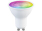 Ampoule connectée GU10 5 W Luminea Home Control brillant d'une lumière RVB multicolore