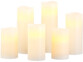 Pack de 6 bougies à LED en 4 tailles différentes avec structure en cire véritable.