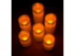 6 bougies LED en cire véritable de tailles différentes avec télécommande