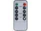 Télécommande gris alimenté par 1 pile bouton CR2025 pour contrôler la bougie LED à distance avec 10 touches