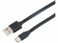 Ceinture abdominale chauffante EMS vue sur le câble de chargement USB (USB-A vers USB-C) 