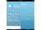 Capture d'écran de l'application pour station météo