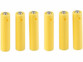 6 piles factices jaunes format AA alignées