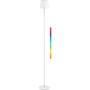 Lampadaire LED sans fil Goobay 122 cm blanc RGBW batterie 66 Wh