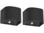 Duo d'appliques murales LED Lunartec noires en forme de tunnel