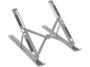 Support pliable en aluminium General Office pour PC portable, vue dépliée avec réglages