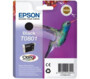 Emballage cartouche encre Epson T0801 noire Claria Photographic Ink avec colibri en vol sur fond violet