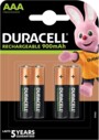 Pack de 4 accumulateurs AAA NiMH Duracell Staycharged 900 mAh rechargeables