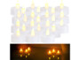 Pack de 24 bougies à LED chauffe-plat, 24 piles bouton CR2032 et mode d'emploi en français
