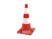 5 cônes de signalisation rouge et blanc - 50 cm