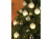 6 Boules de Noël lumineuses dorées avec télécommande - blanc
