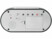 Dessous du réveil DAC-438 Voice Pearl avec compartiments à piles, boutons de réglage et sortie audio pour sonnerie de réveil