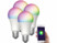 Image article 4 ampoules LED connectées E27 / 15 W / RVBB LAV-170.rgbw
