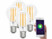 Image article 4 ampoules LED connectées LAV-150.w E27 - A60 - 7 W - Blanc chaud