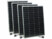 Image article 4 panneaux solaires monocristallins mobiles 150 W avec connecteur compatible MC4