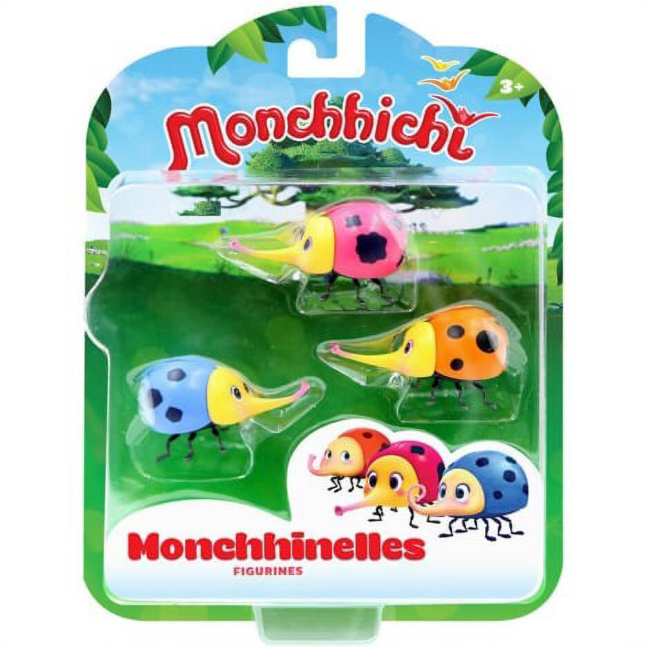 Figurines La Tribu Des Monchhichi - Lot De 3 Monchhinelles Ouaps, Neuf
