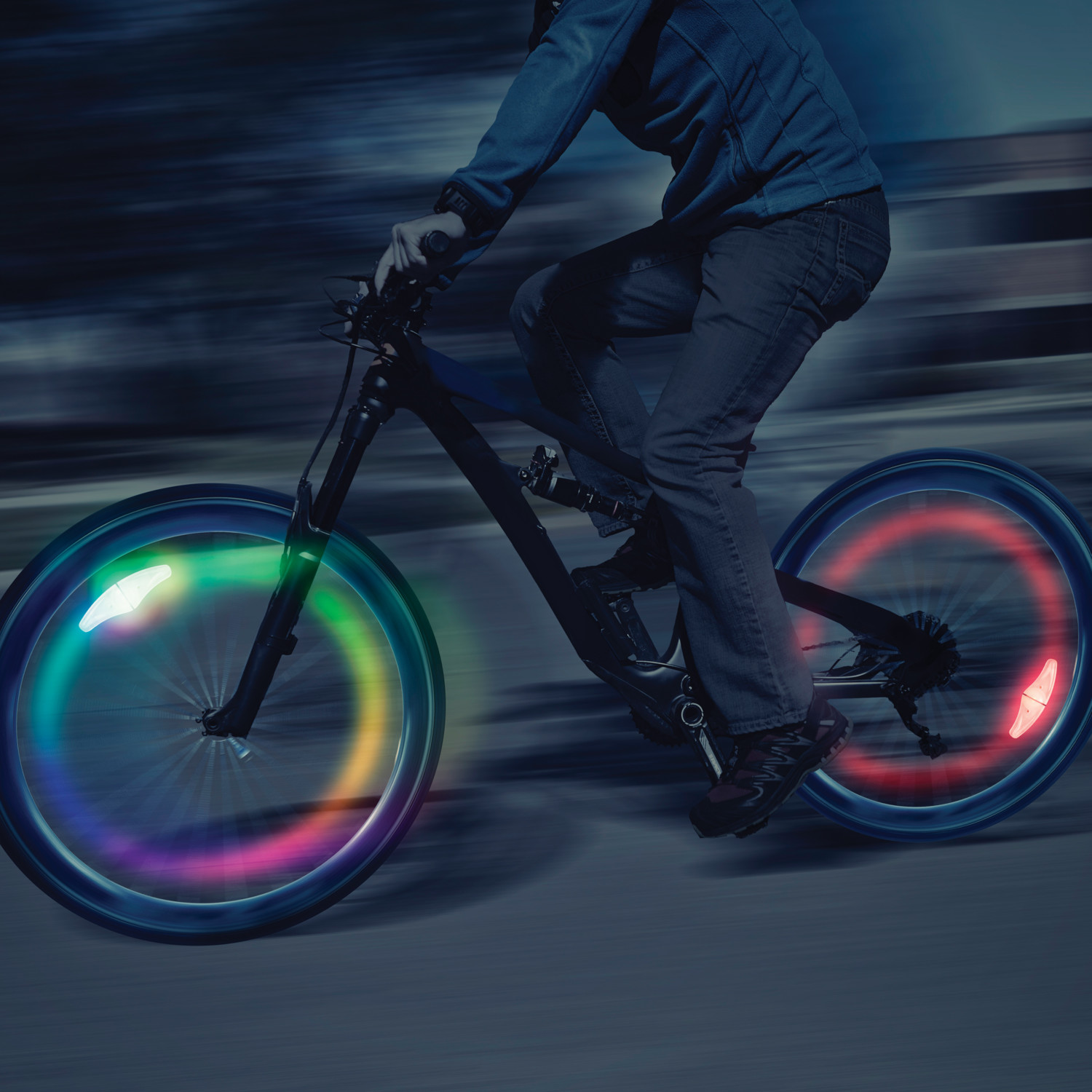 Rayons vélo couleur lumineux : accessoire de sécurité du cycliste