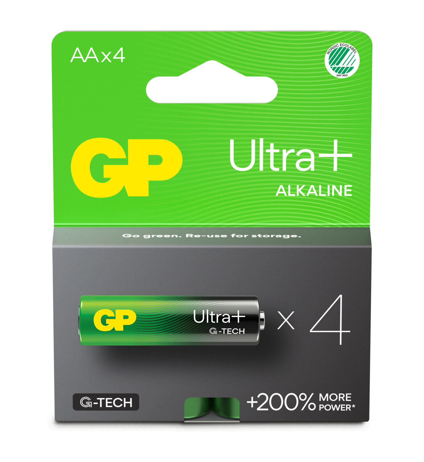 4 piles AA GP Ultra+, Piles AA