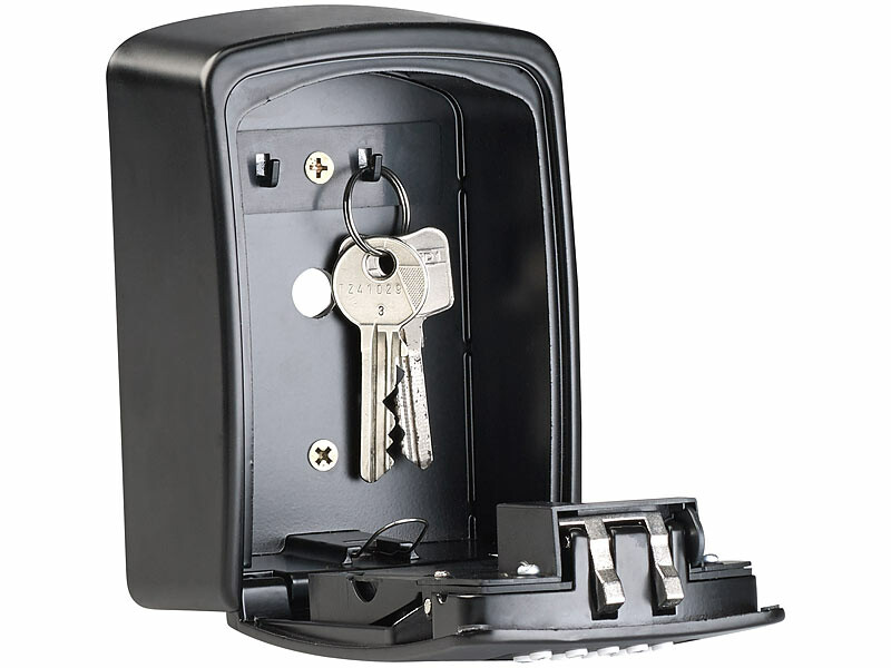 Boite a Clefs Securisee Exterieur Mini Boîte à Clés Securisee Portable avec  Code 10 Chiffres Étanche