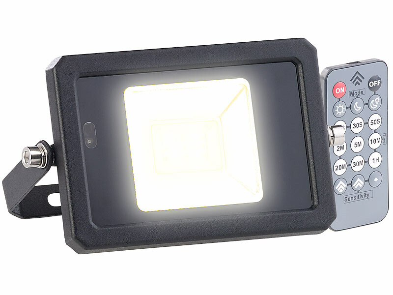 Projecteur LED d'extérieur 10 W avec détection de mouvement et télécommande
