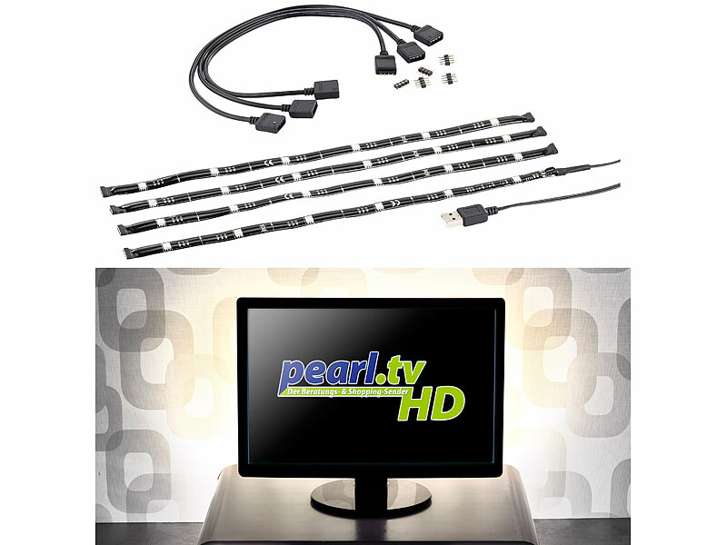 Bandes LED autocollantes pour Rétroéclairage TV et Moniteur PC, Réglettes  et rubans LED