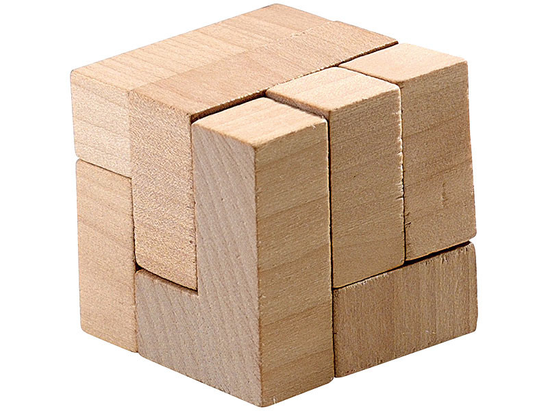 Casse tête cube bois 12 pièces