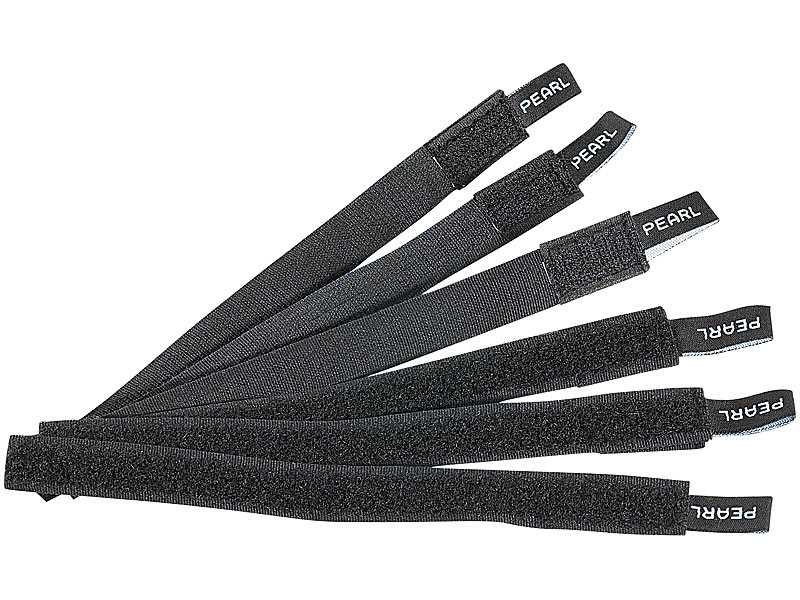 20 serre-câbles à scratch - 18 cm x 17 mm - Noir