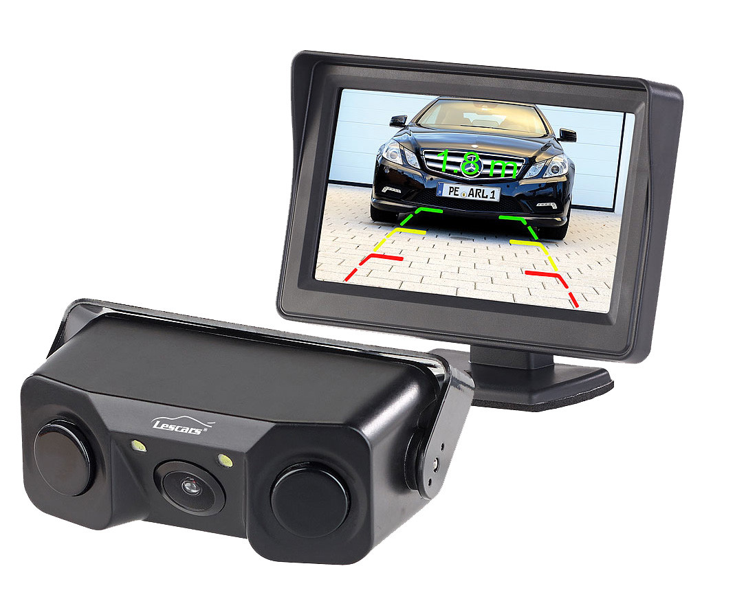 Caméra de recul additive Grand Angle avec Affichage distance Lescars, Caméras et radars de recul