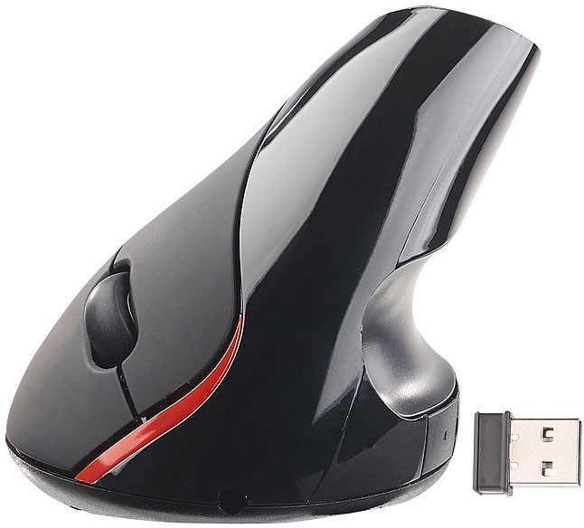 Souris Ergonomique Sans Fil Avec Récepteur USB Pour Ordinateur PC