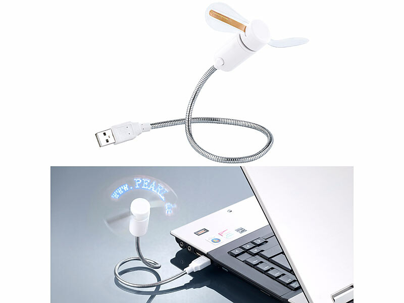 Mini ventilateur USB avec message personnalisé : gadget USB, Ventilateurs  USB