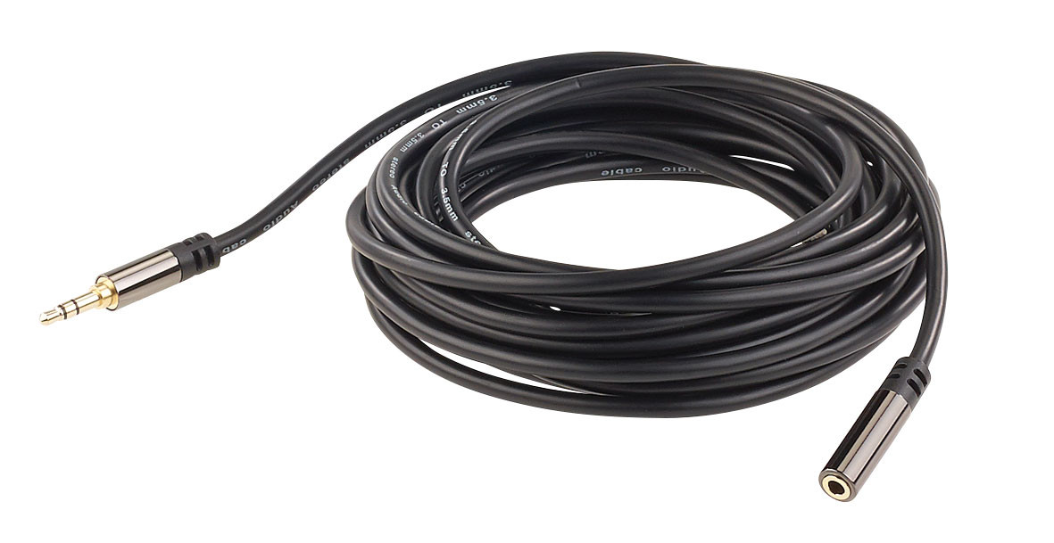rallonge de câble à prise jack 3,5mm mono longueur 3 mètres