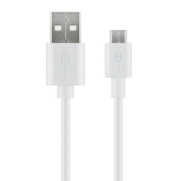 Câble USB-A vers Micro-USB - 50 cm - Blanc