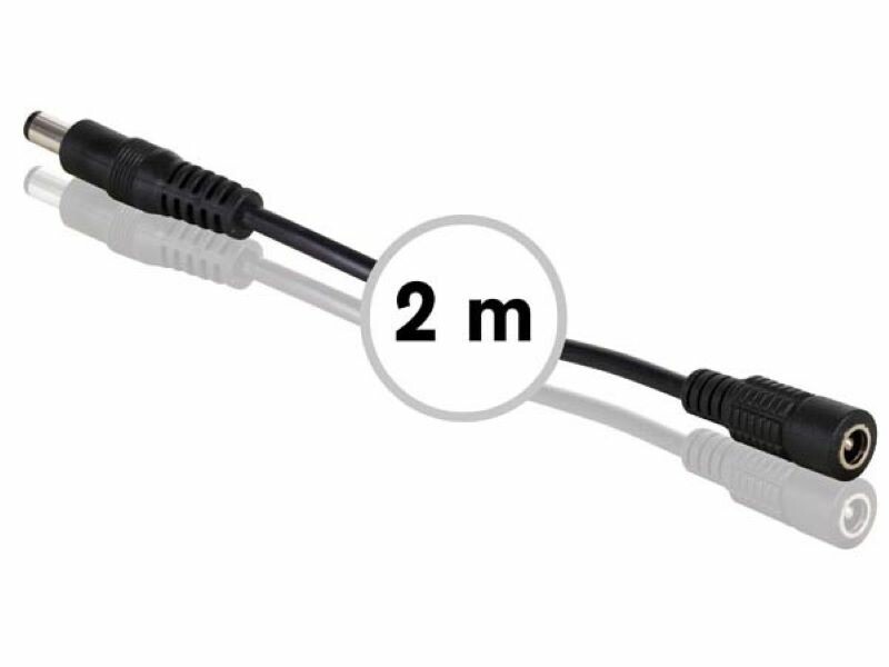 Rallonge avec connecteur DC (mâle-femelle) - 2 m, Fil électrique / Fiches