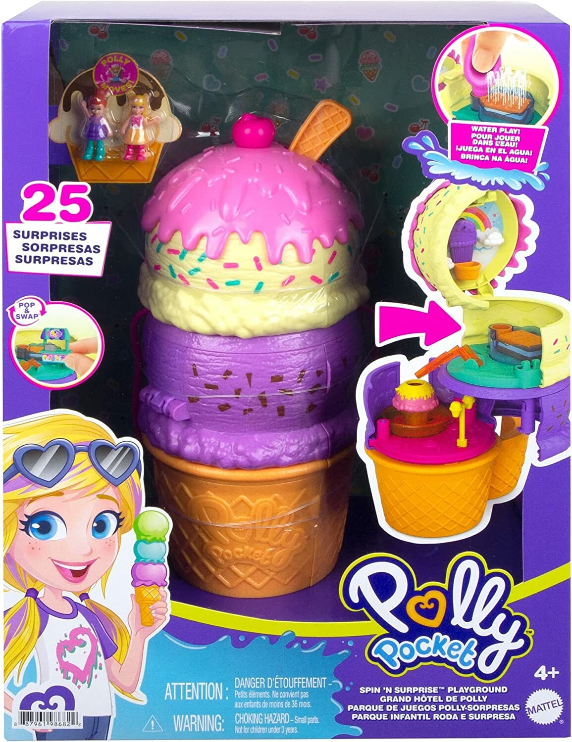 Polly Pocket coffret multifacettes glace, Figurines