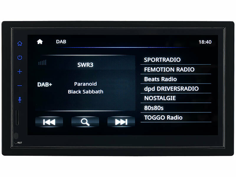 Autoradio 2-DIN avec écran tactile et bluetooth (4x 45 W) CAS-4445
