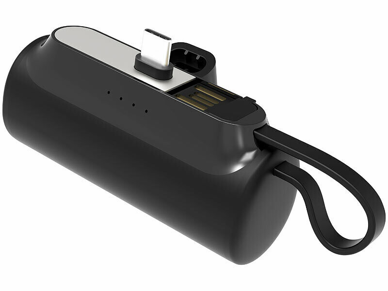 Mini batterie d'appoint USB-C 4500 mAh PB-270 avec câble de chargement  intégré