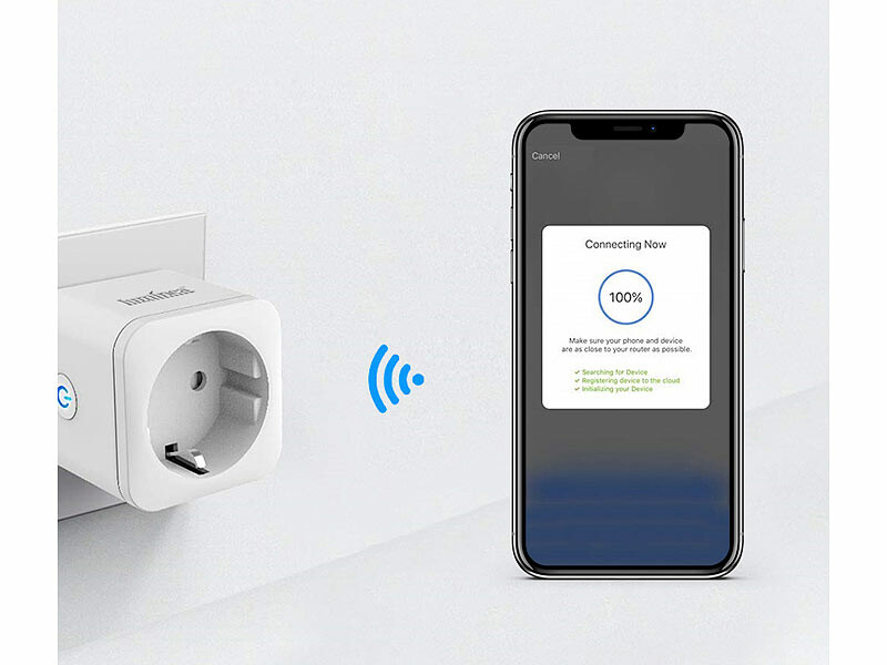 Prise connectée SF-510 certifiée Apple HomeKit et commandes vocales, Compatible Alexa / Google Home