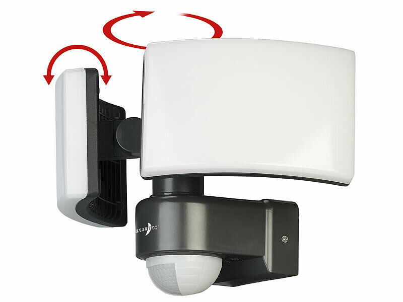 Projecteur LED avec détecteur de mouvement PIR - 2200 lm - 30 W - Blanc  chaud